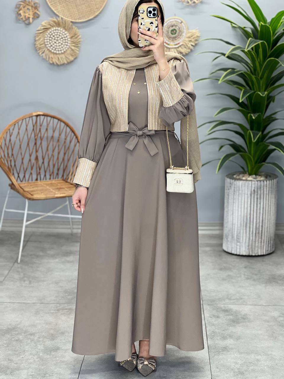 1354- پیراهن بلند شیدا