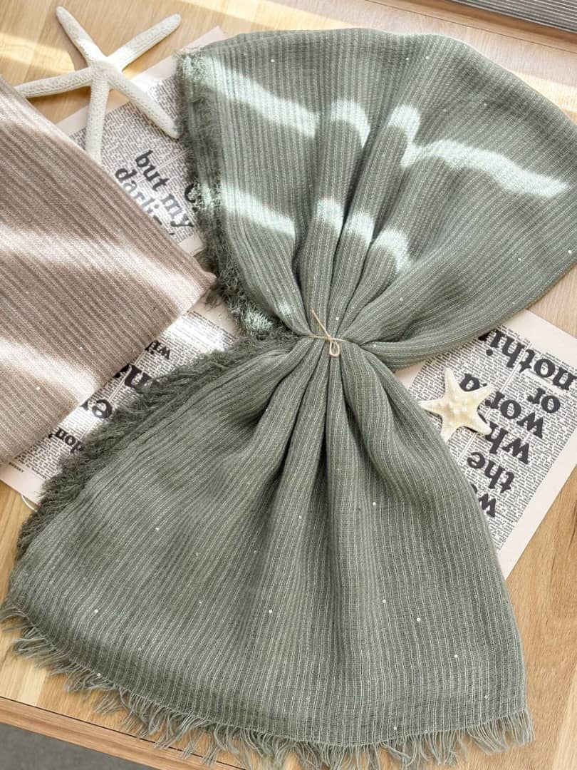 1361-شال کنفی پولکی