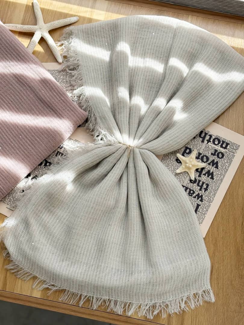 1361-شال کنفی پولکی