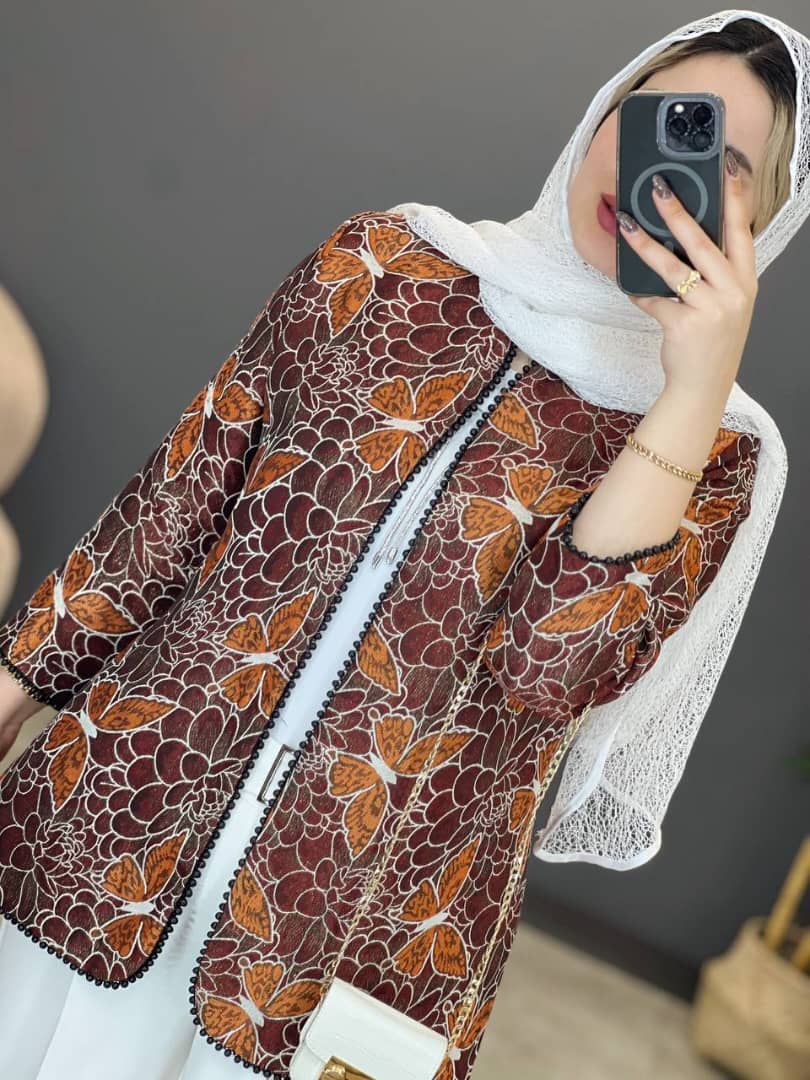 1360- کت ژاکارد پروانه