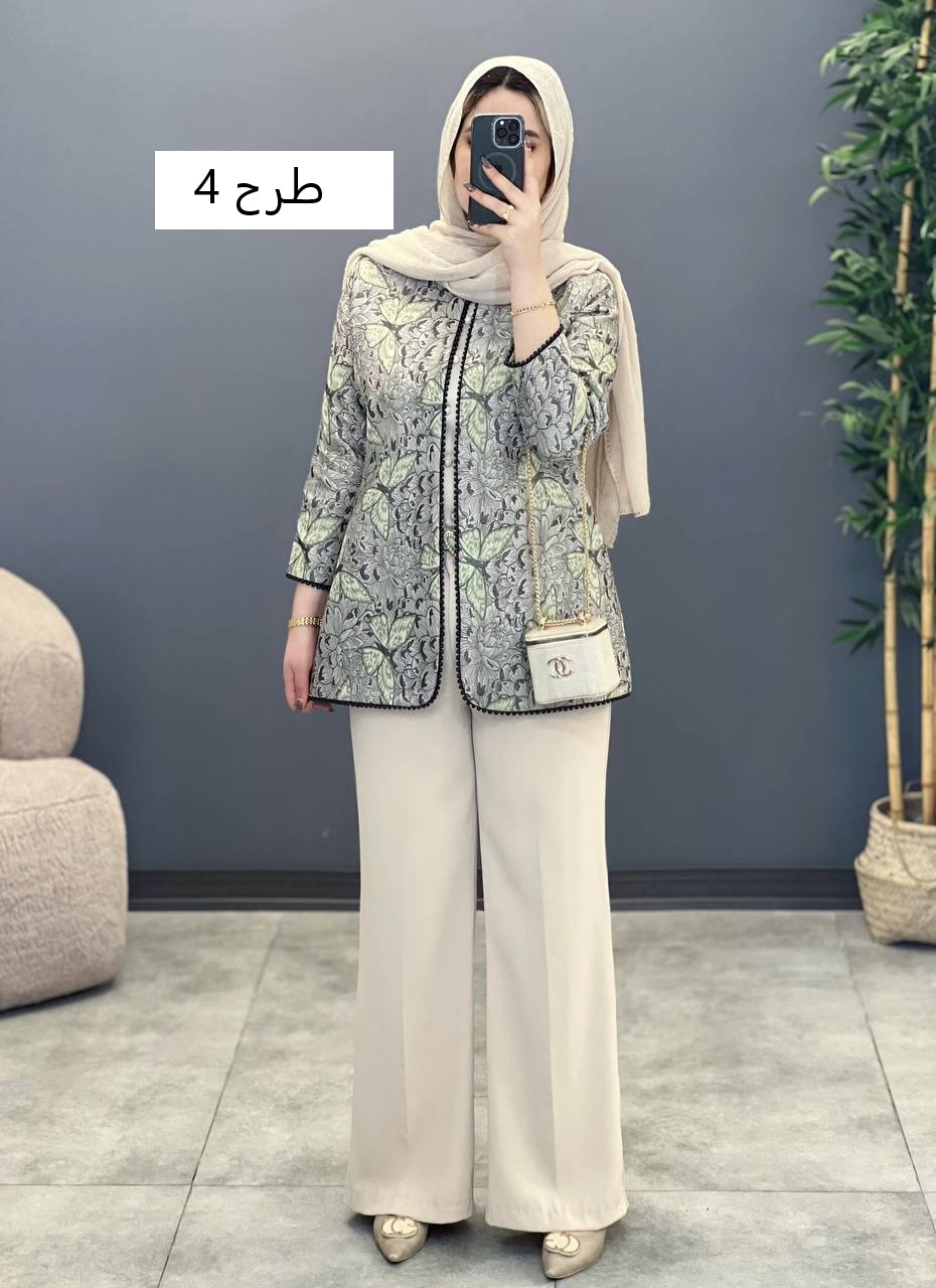 1360- کت ژاکارد پروانه