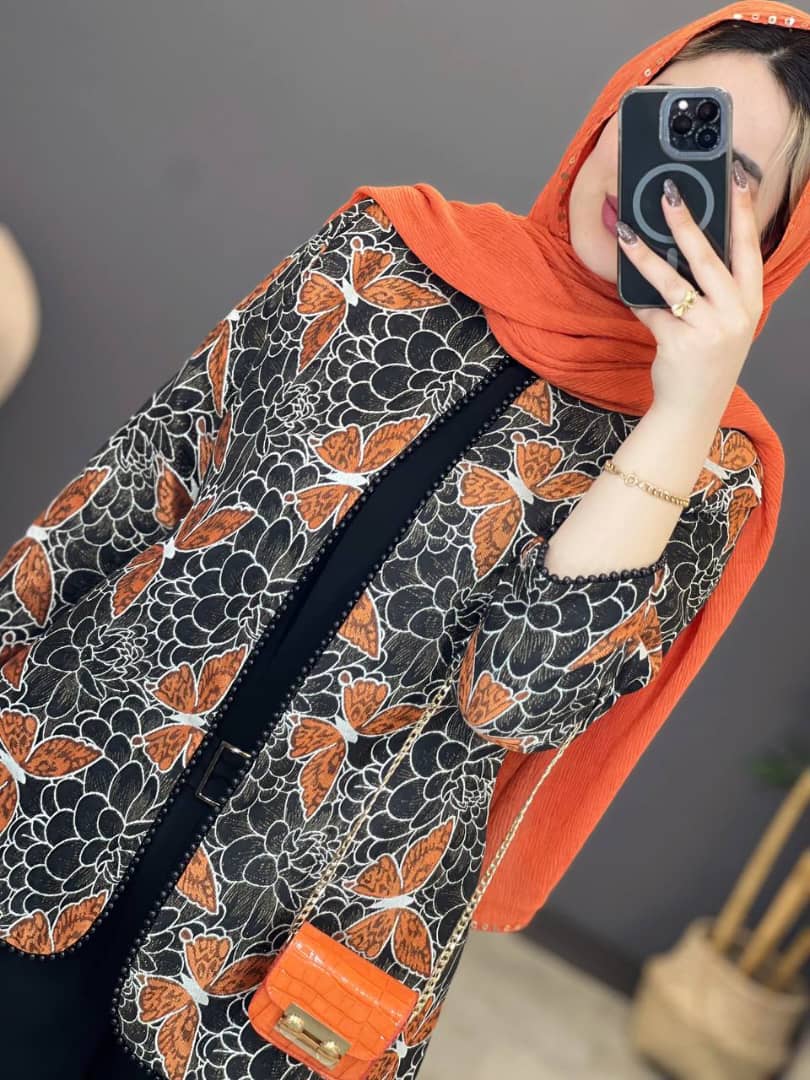 1360- کت ژاکارد پروانه