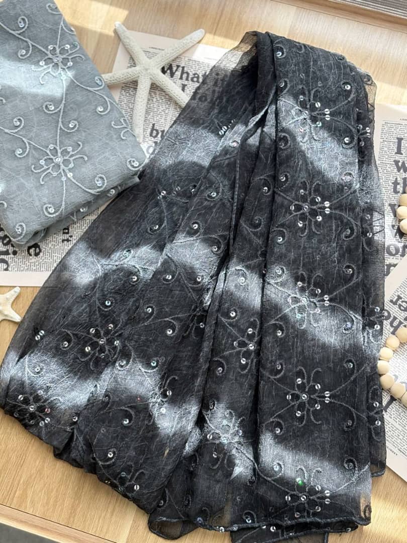 1368- شال مجلسی سنگدوزی