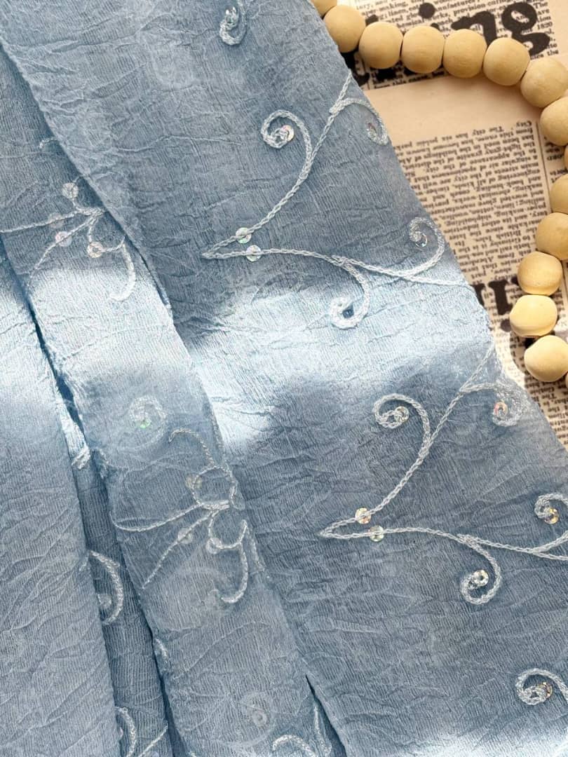 1368- شال مجلسی سنگدوزی