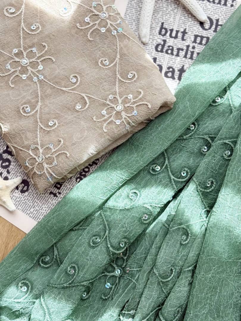 1368- شال مجلسی سنگدوزی