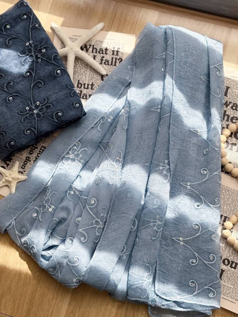 1368- شال مجلسی سنگدوزی