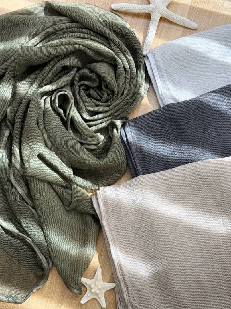 1369- شال ابریشم دور نوار