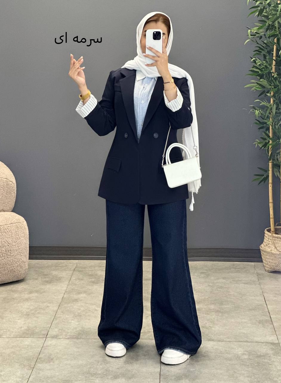 1357- کت کجراه آستین دیپلمات