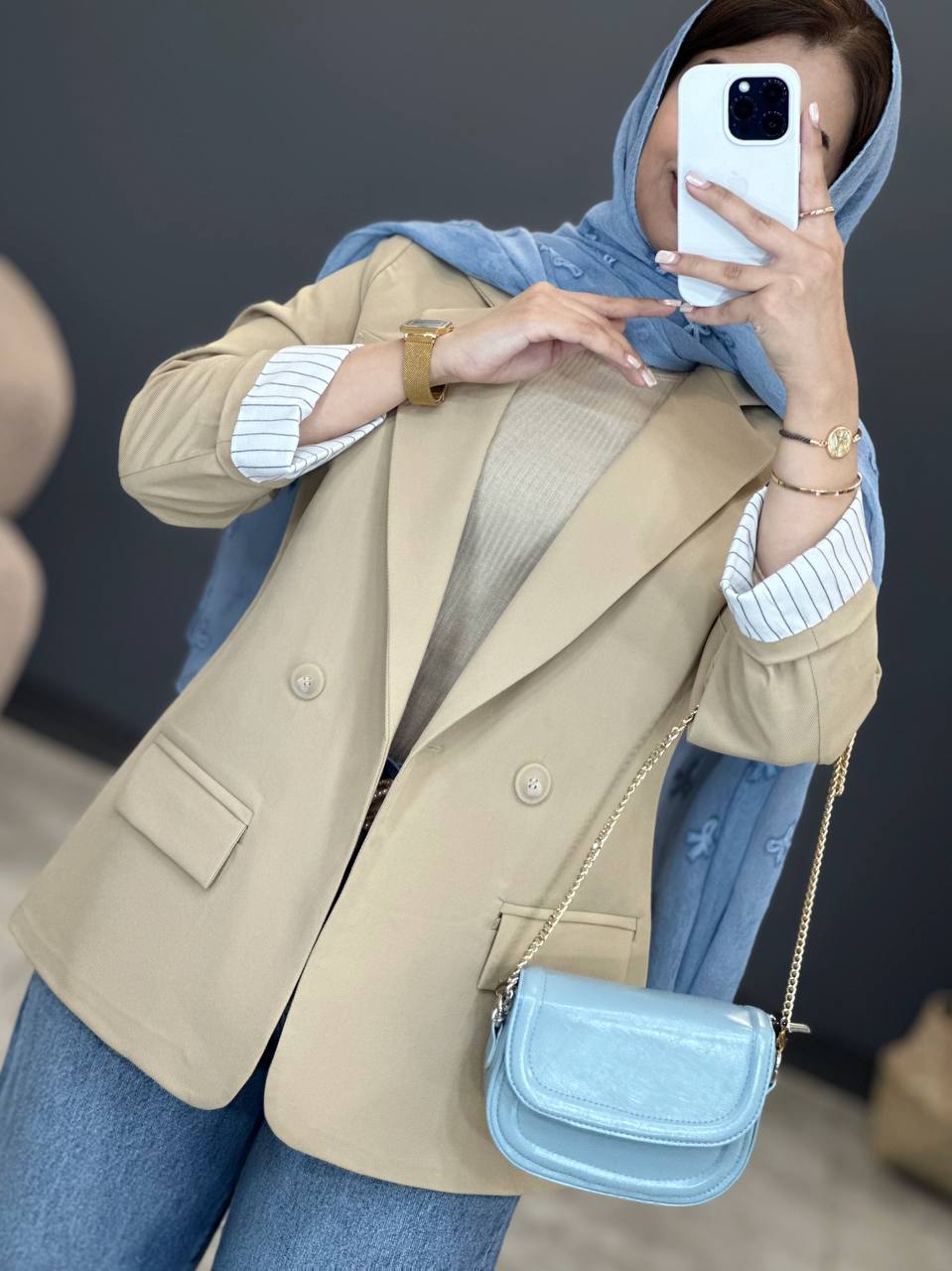 1357- کت کجراه آستین دیپلمات