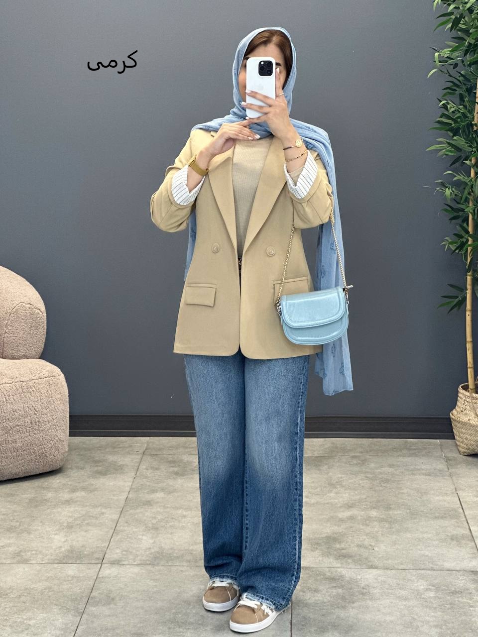 1357- کت کجراه آستین دیپلمات