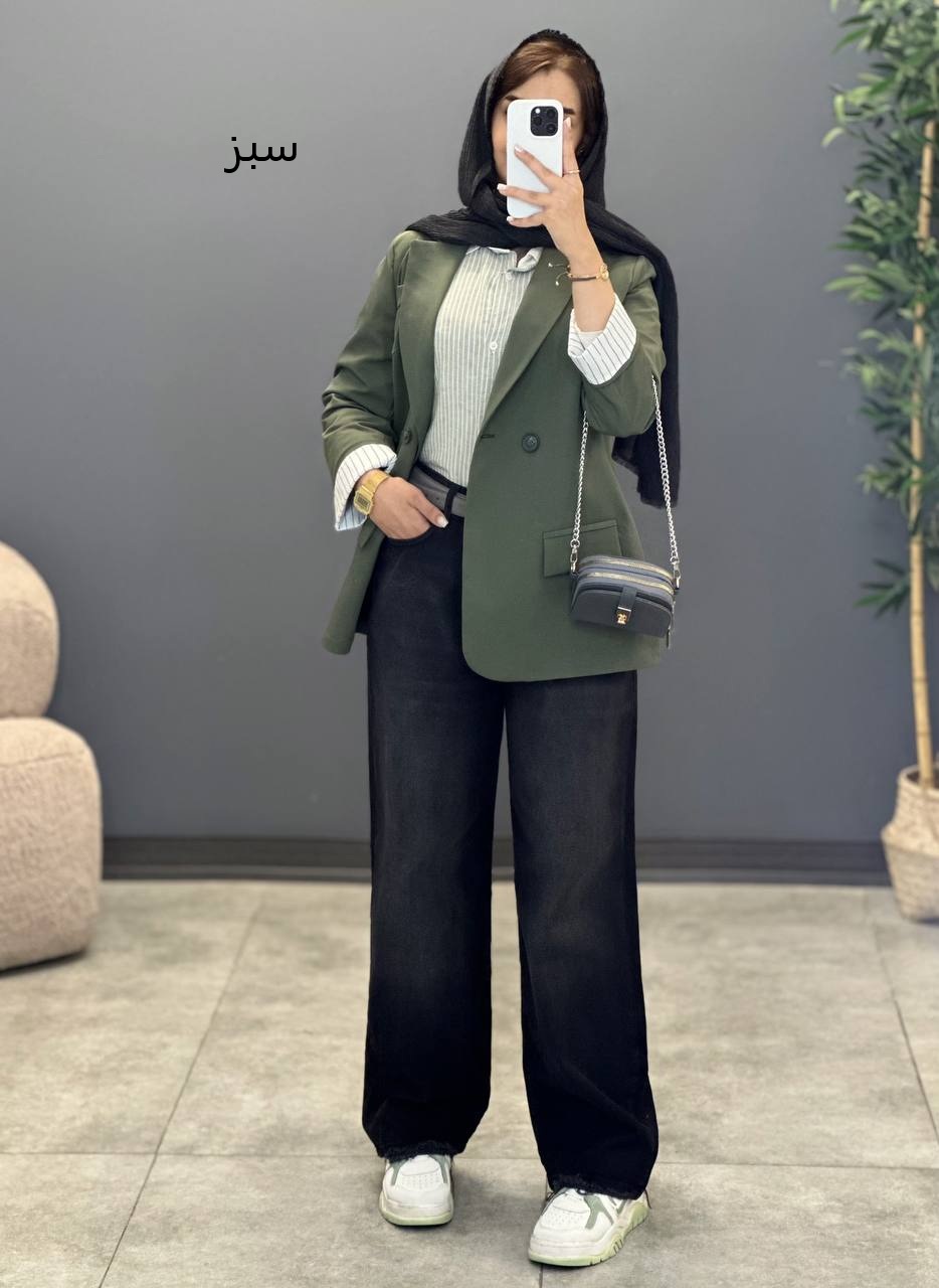 1357- کت کجراه آستین دیپلمات