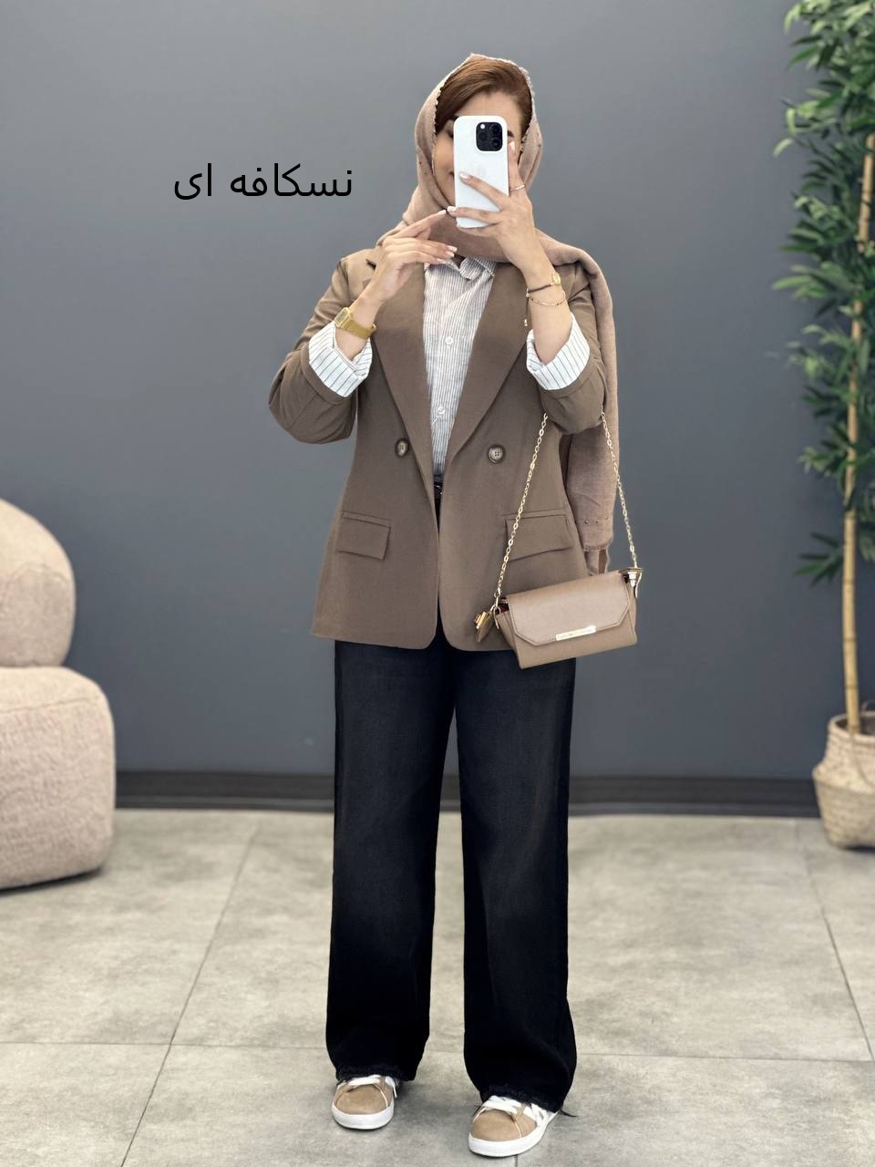 1357- کت کجراه آستین دیپلمات