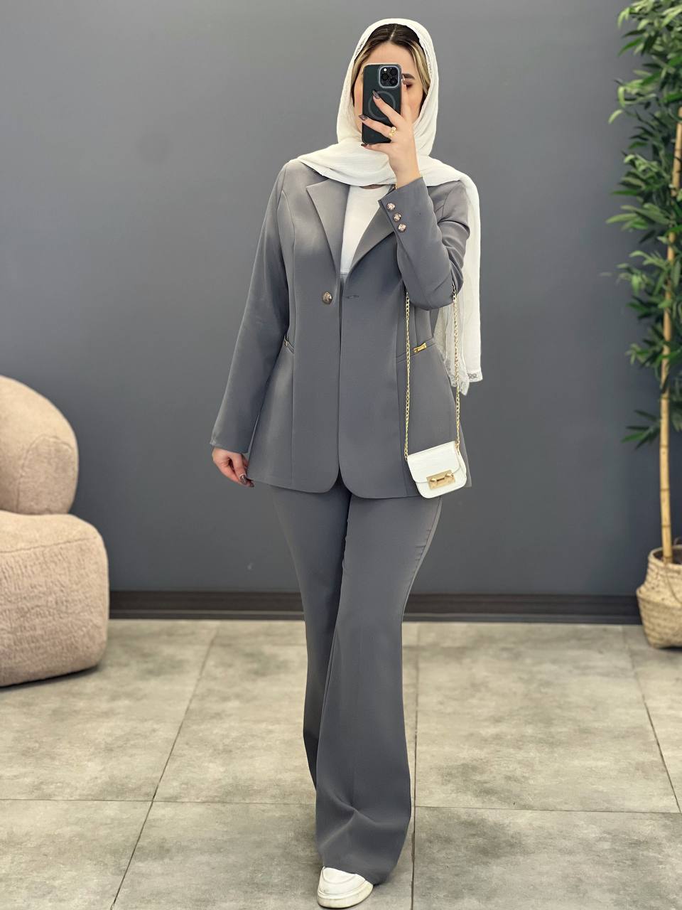 1377_ کت و شلوار جیب فلزی