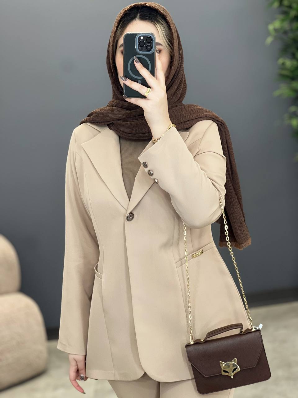 1377_ کت و شلوار جیب فلزی