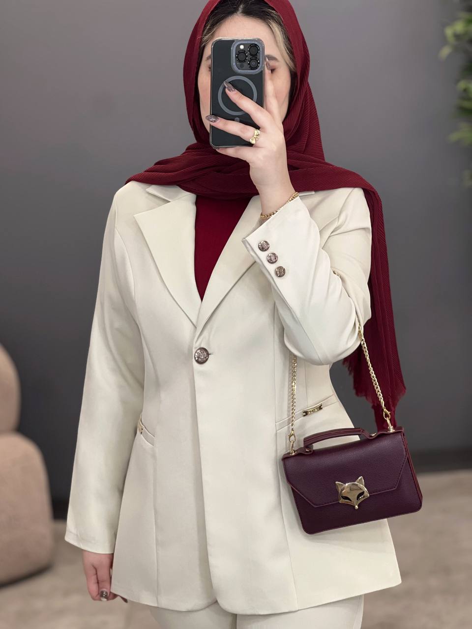 1377_ کت و شلوار جیب فلزی