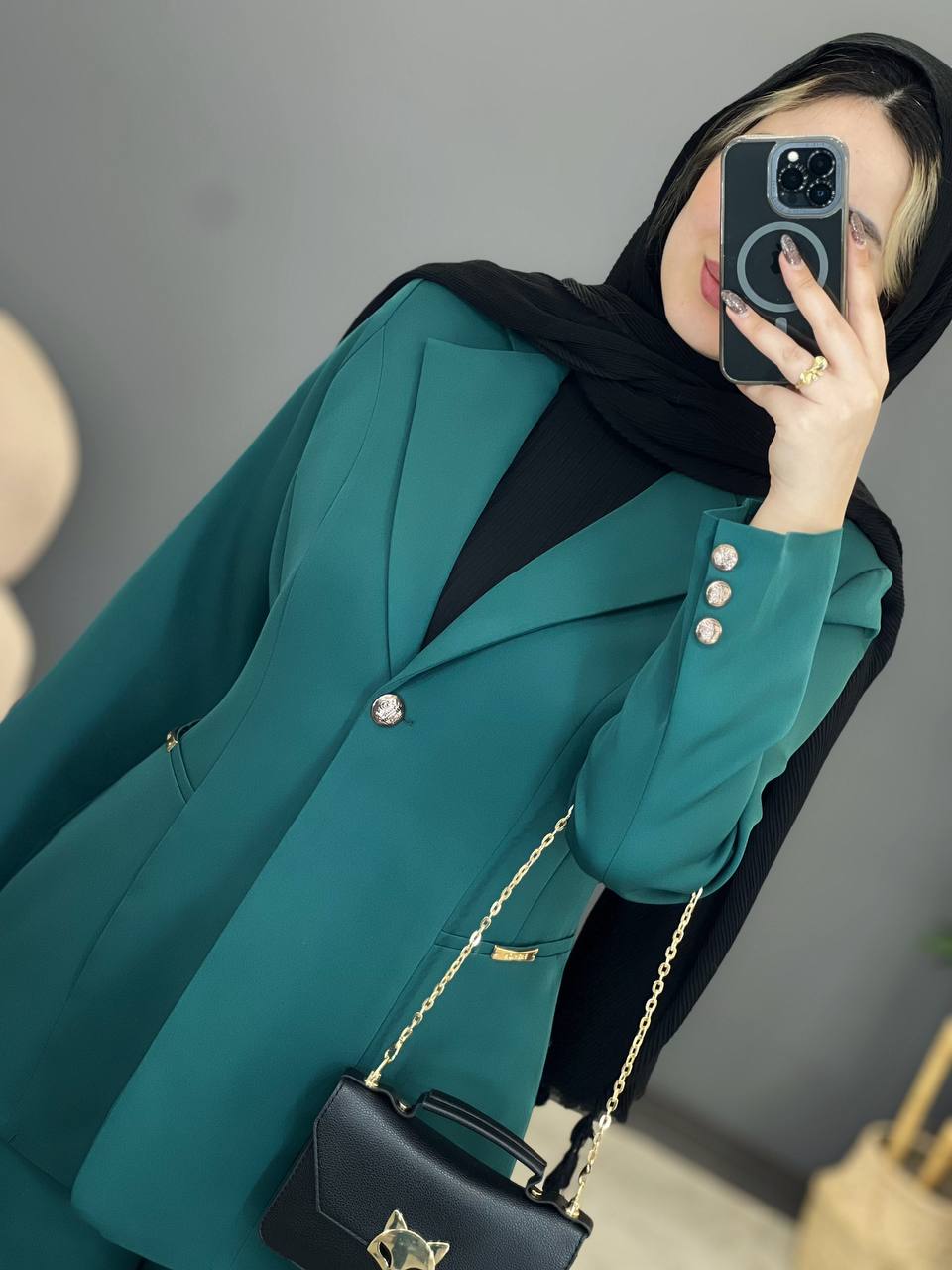 1377_ کت و شلوار جیب فلزی