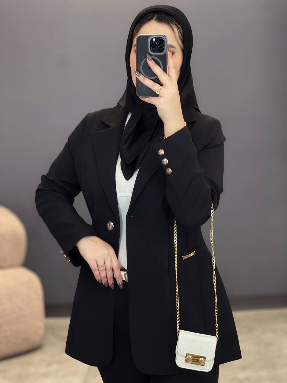 1377_ کت و شلوار جیب فلزی