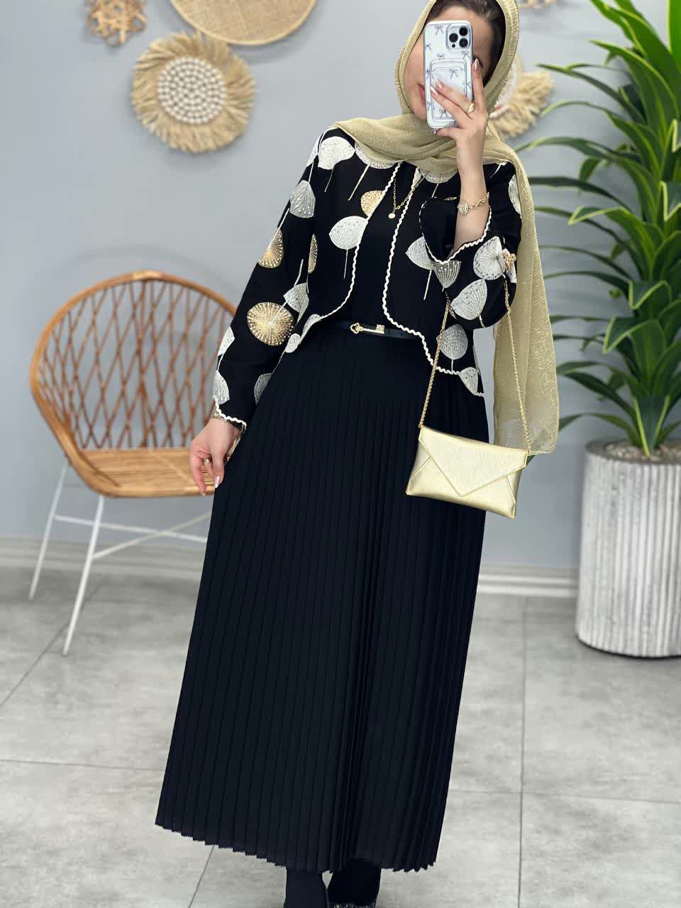 1144- کت و سارافون شاپرک