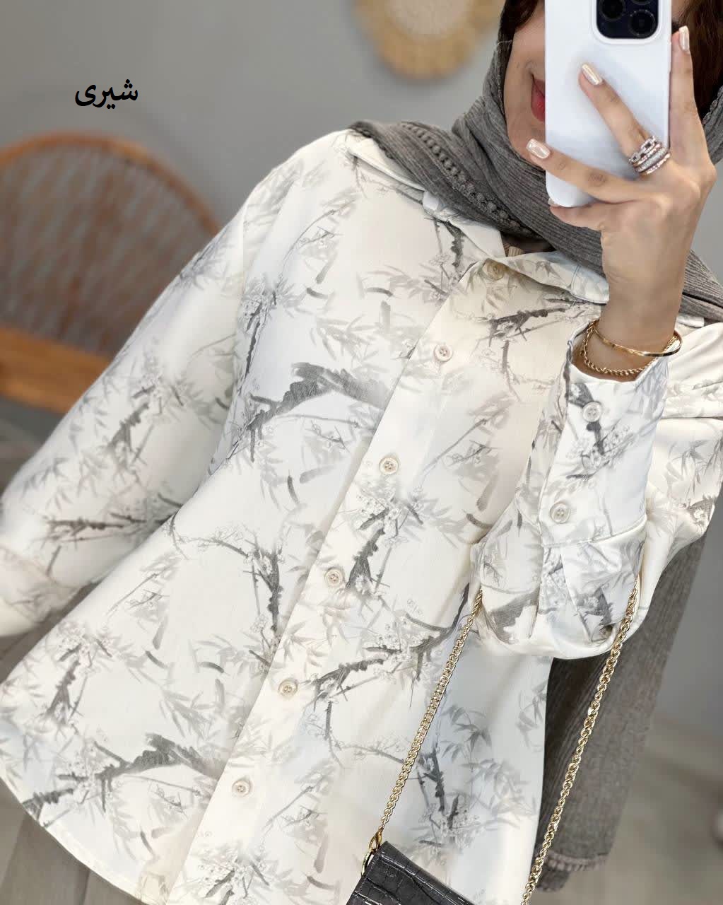 1397-شومیزه طرحدار الیزه