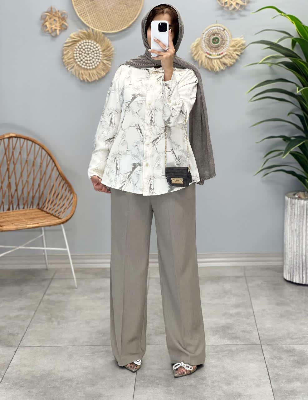 1397-شومیزه طرحدار الیزه