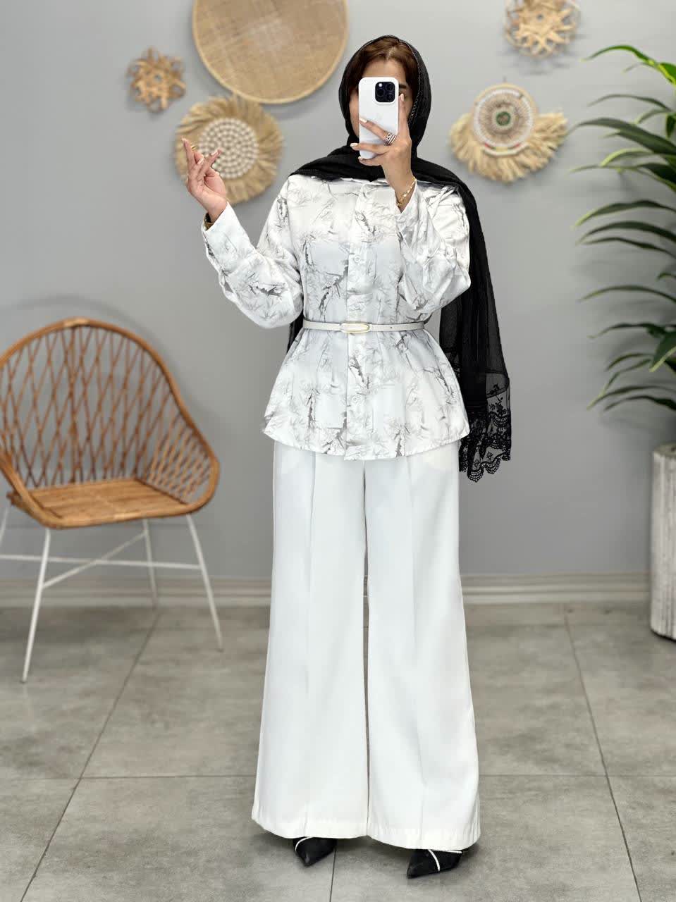 1397-شومیزه طرحدار الیزه