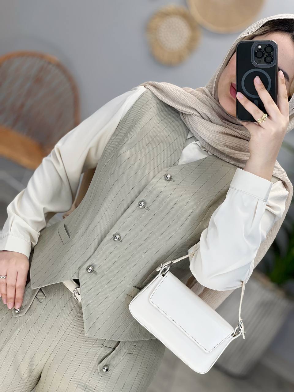 1421- ست سه تیکه مزونی تندیس