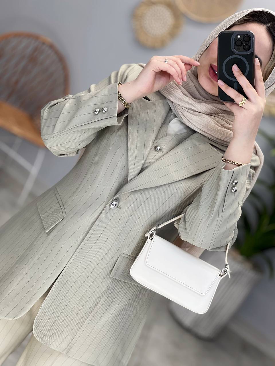 1421- ست سه تیکه مزونی تندیس