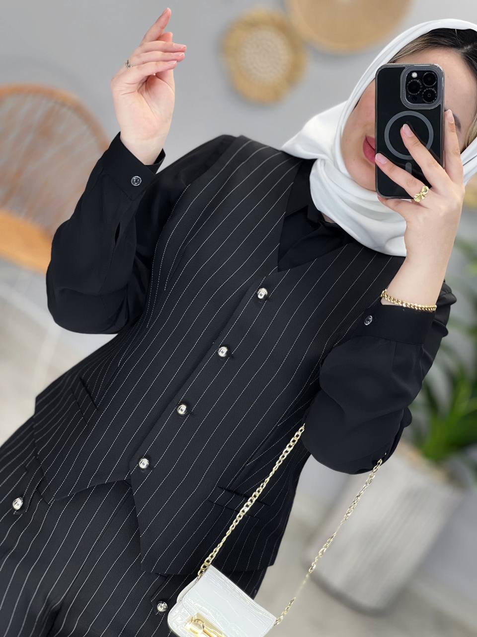 1421- ست سه تیکه مزونی تندیس