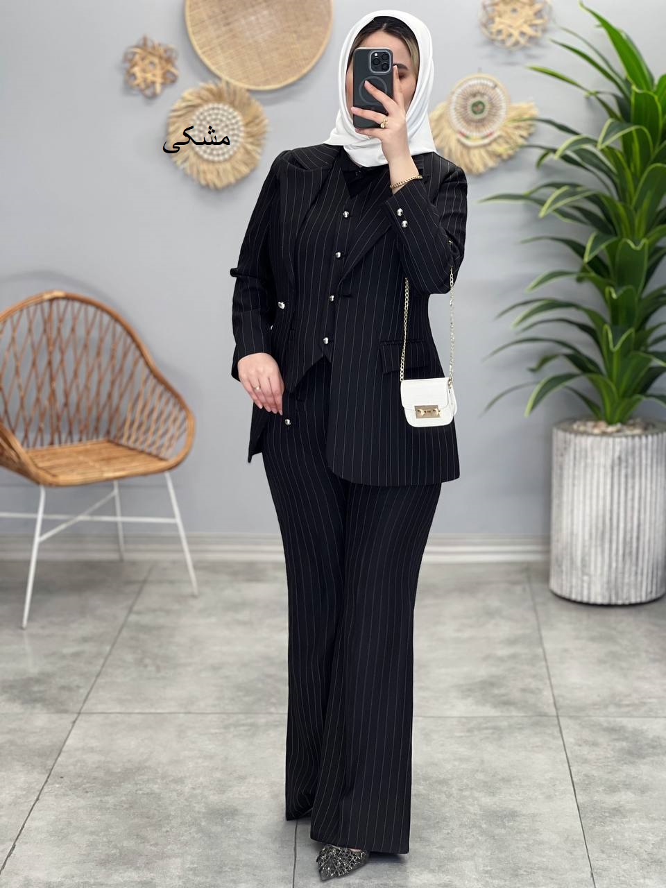 1421- ست سه تیکه مزونی تندیس