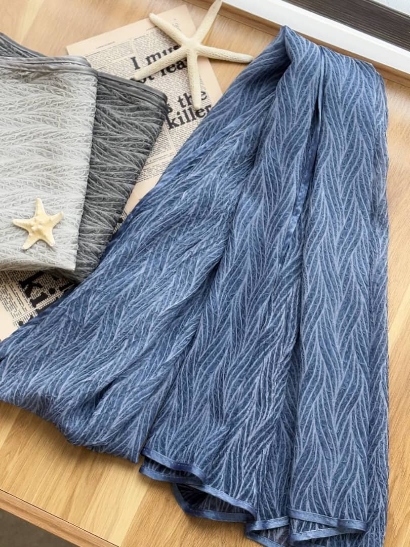 1427- شال حریر پفکی ستاره