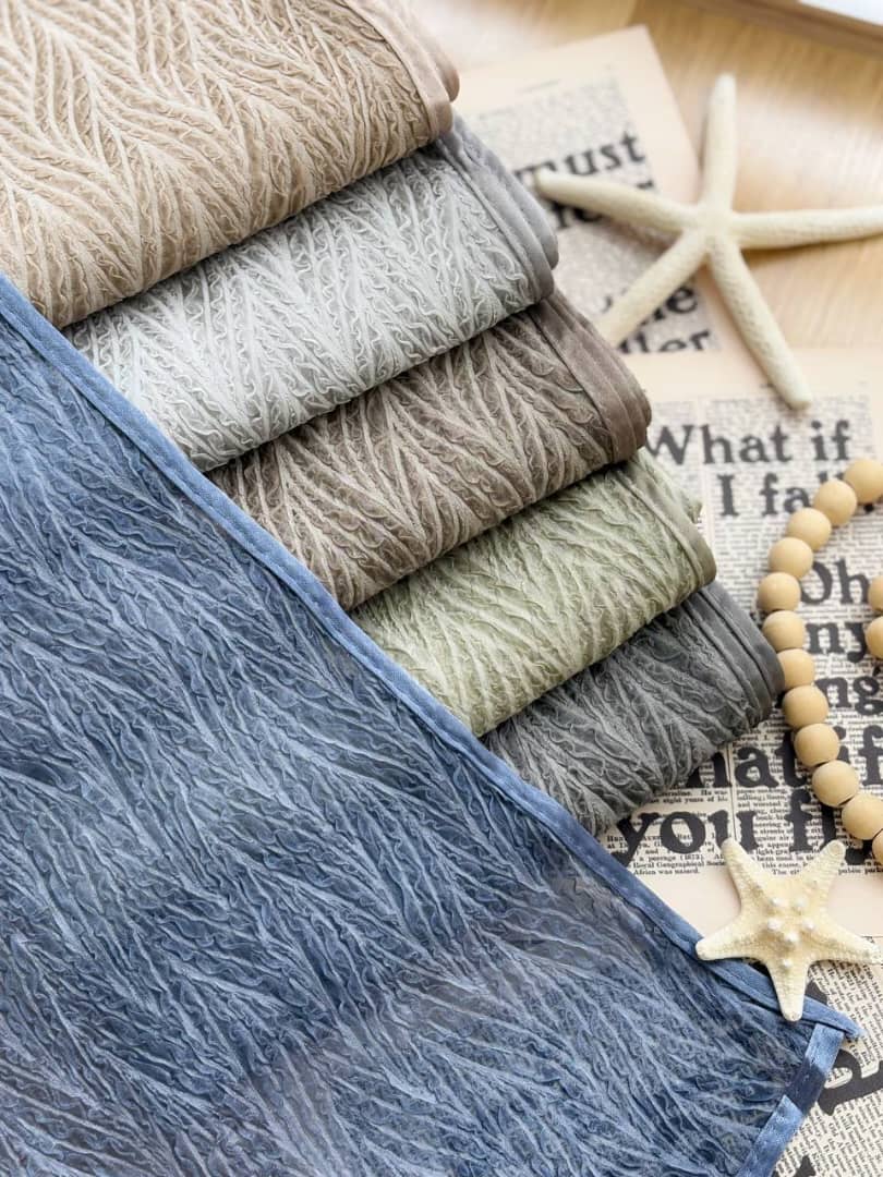 1427- شال حریر پفکی ستاره