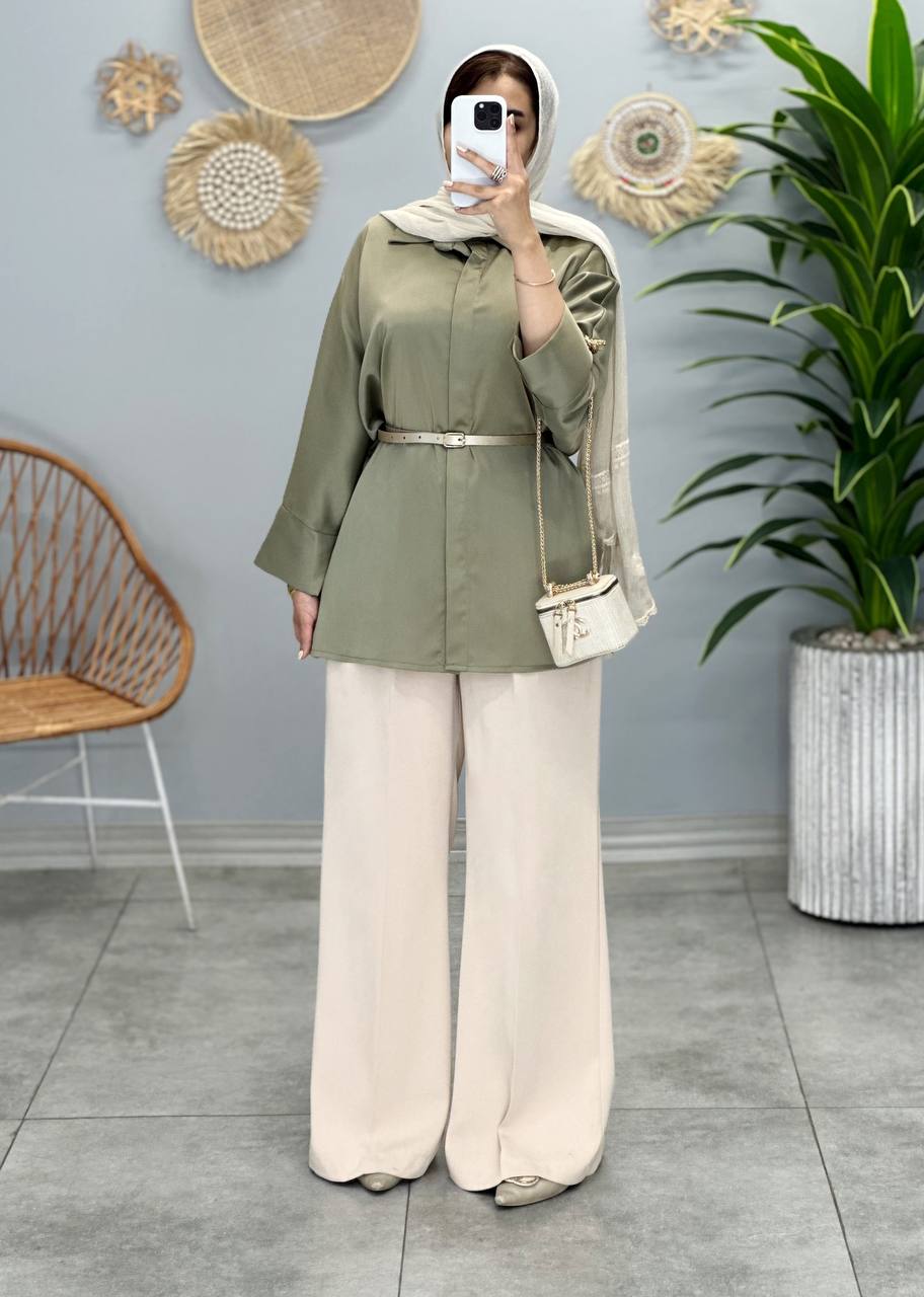 1438- شومیز بغل چاک