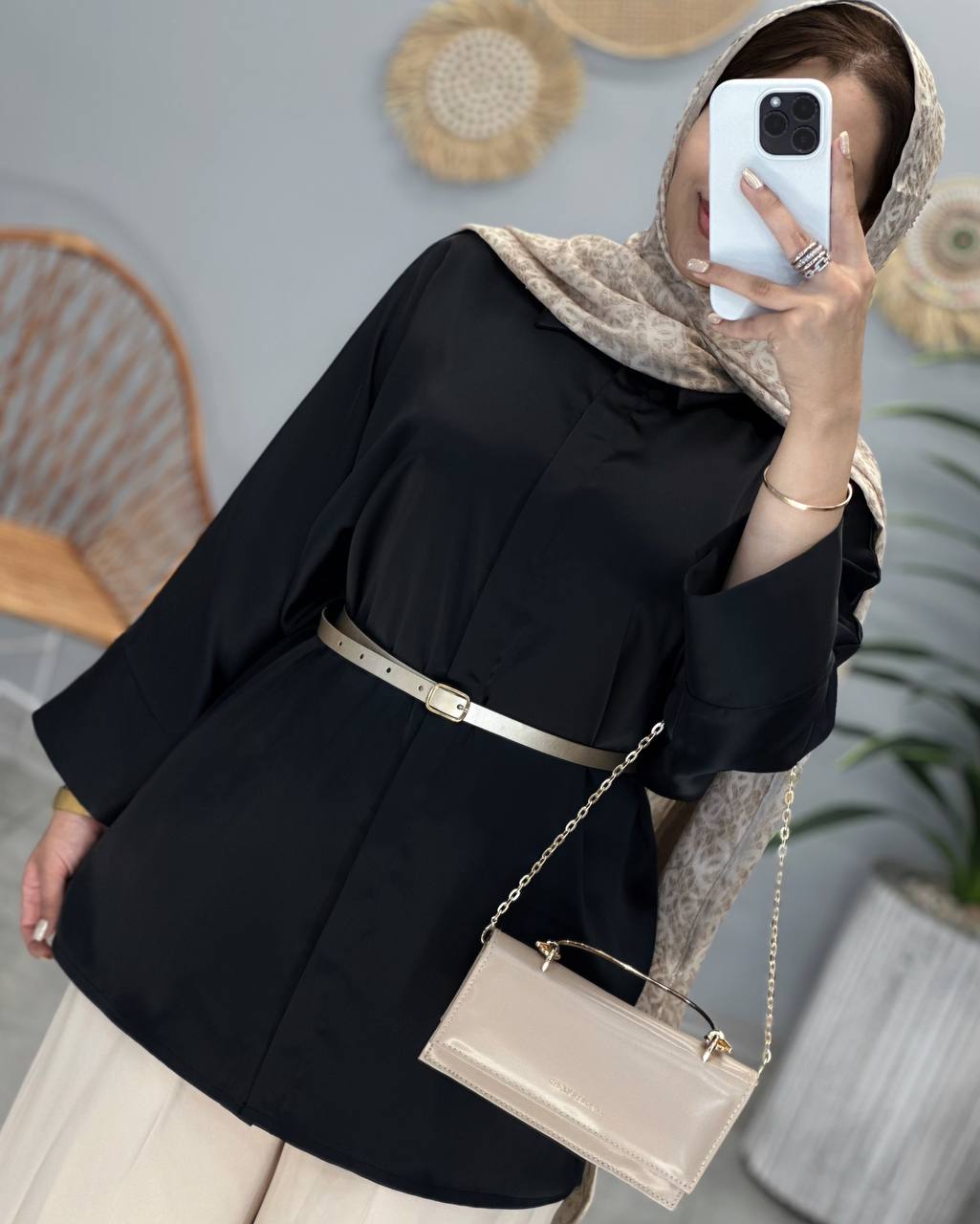 1438- شومیز بغل چاک