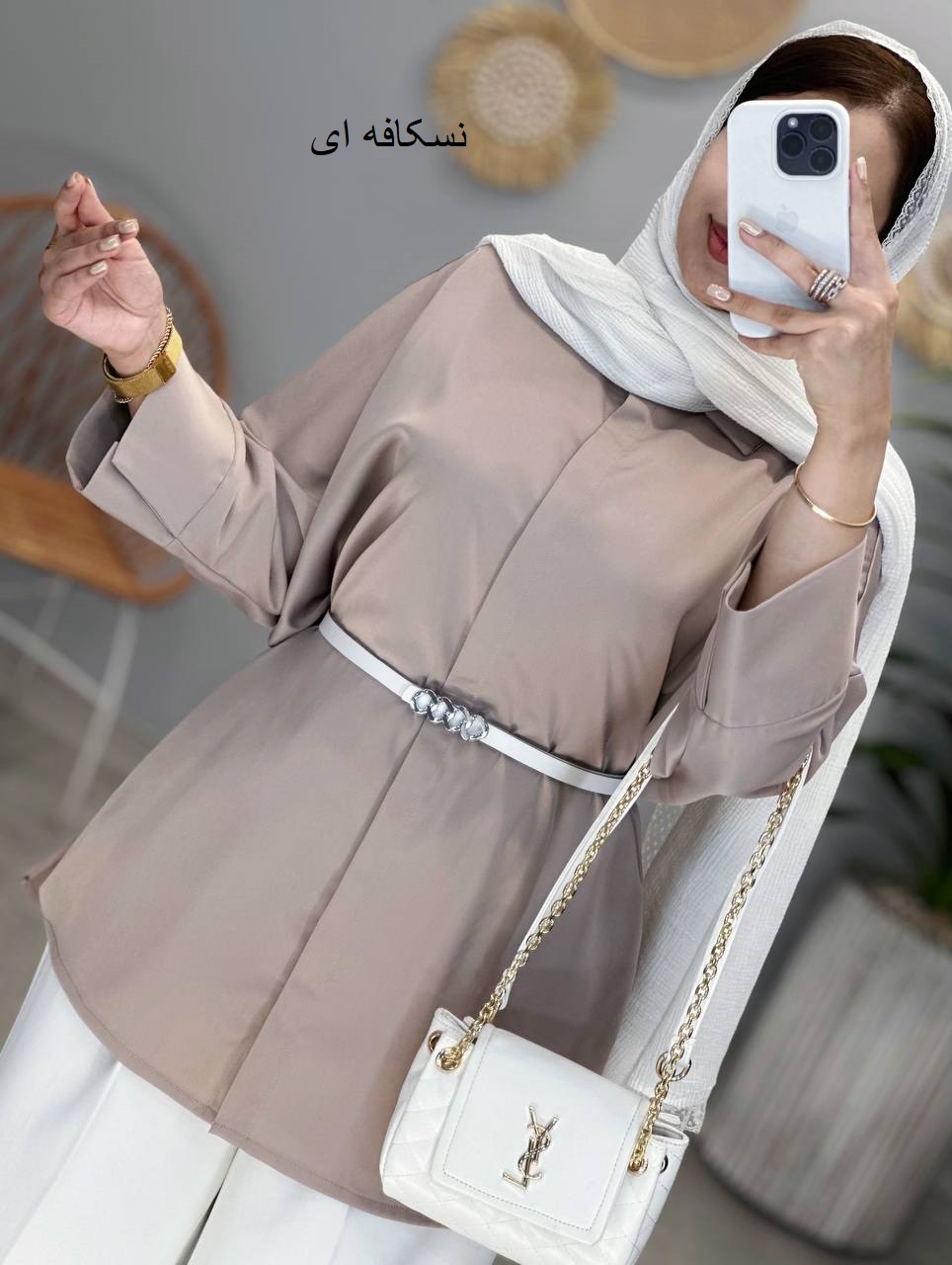 1438- شومیز بغل چاک