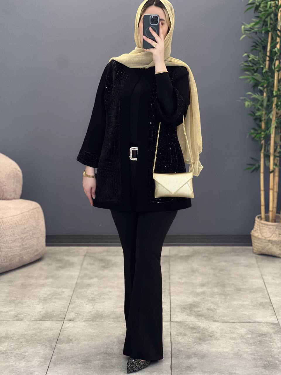 1446- کت مزونی ملیله دوزی