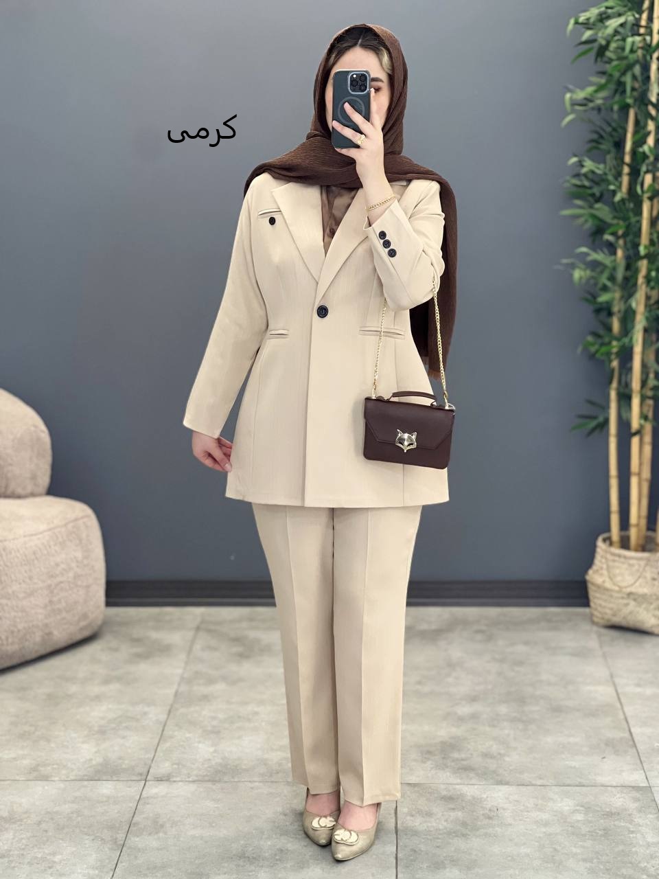 1444-کت و شلوار لمه ماهیسا