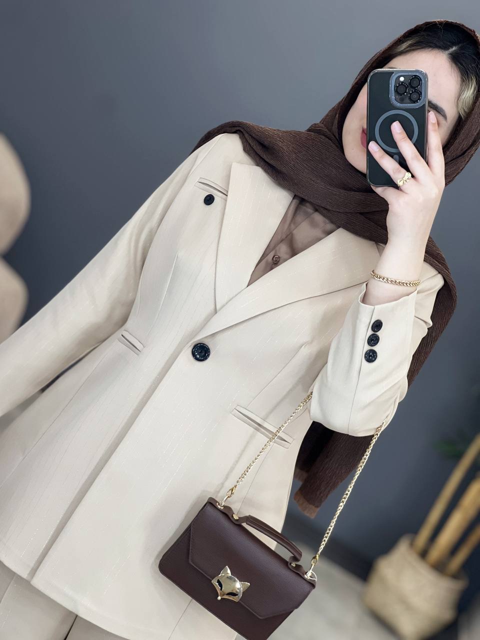 1444-کت و شلوار لمه ماهیسا