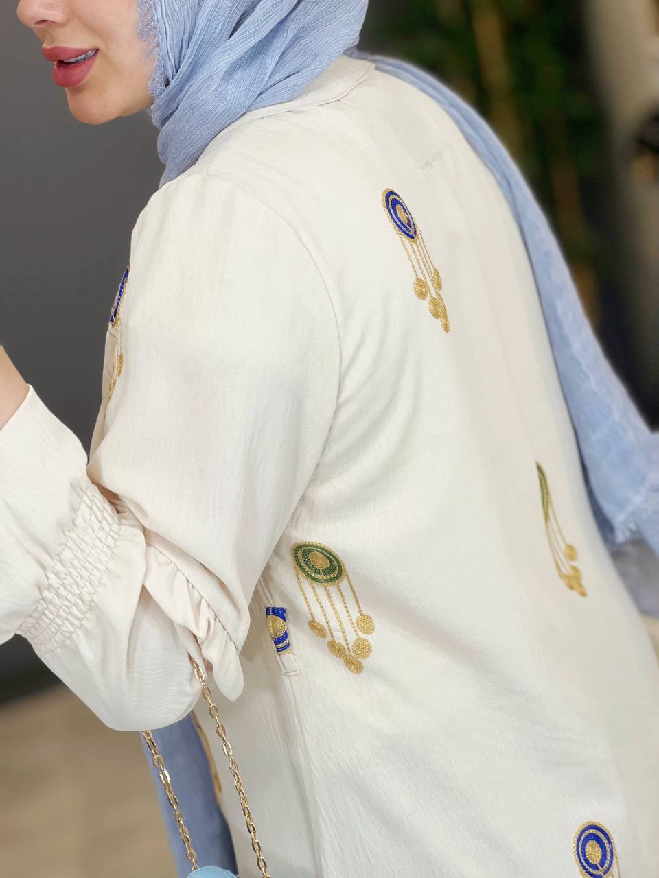 1452- شومیز آستین چین دار