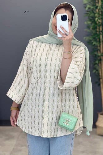 1467- شومیز مراکشی دو جیب