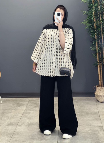 1467- شومیز مراکشی دو جیب