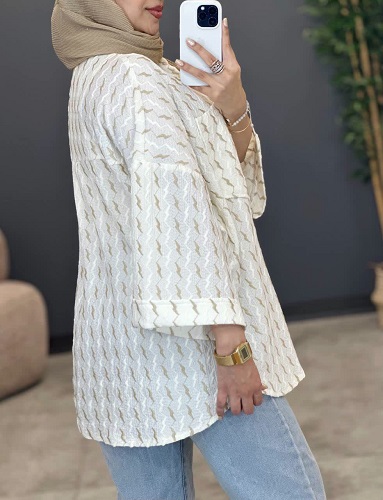 1467- شومیز مراکشی دو جیب