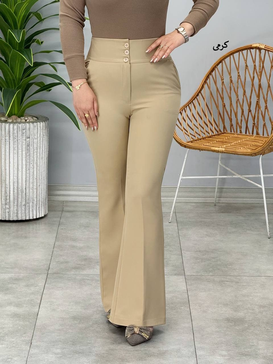 1460- شلوار باربی دمپا کمرگن