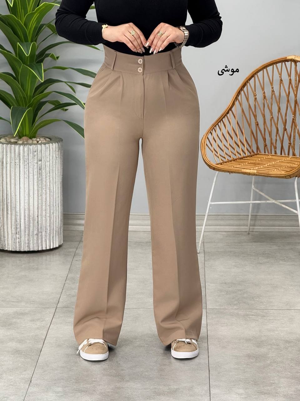 1458- شلوار باربی واید