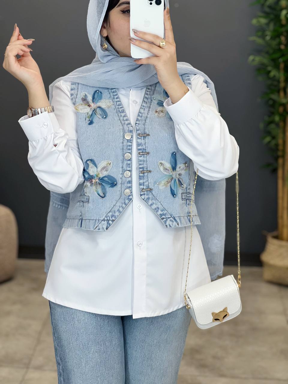 1474-وست جین گلدوزی