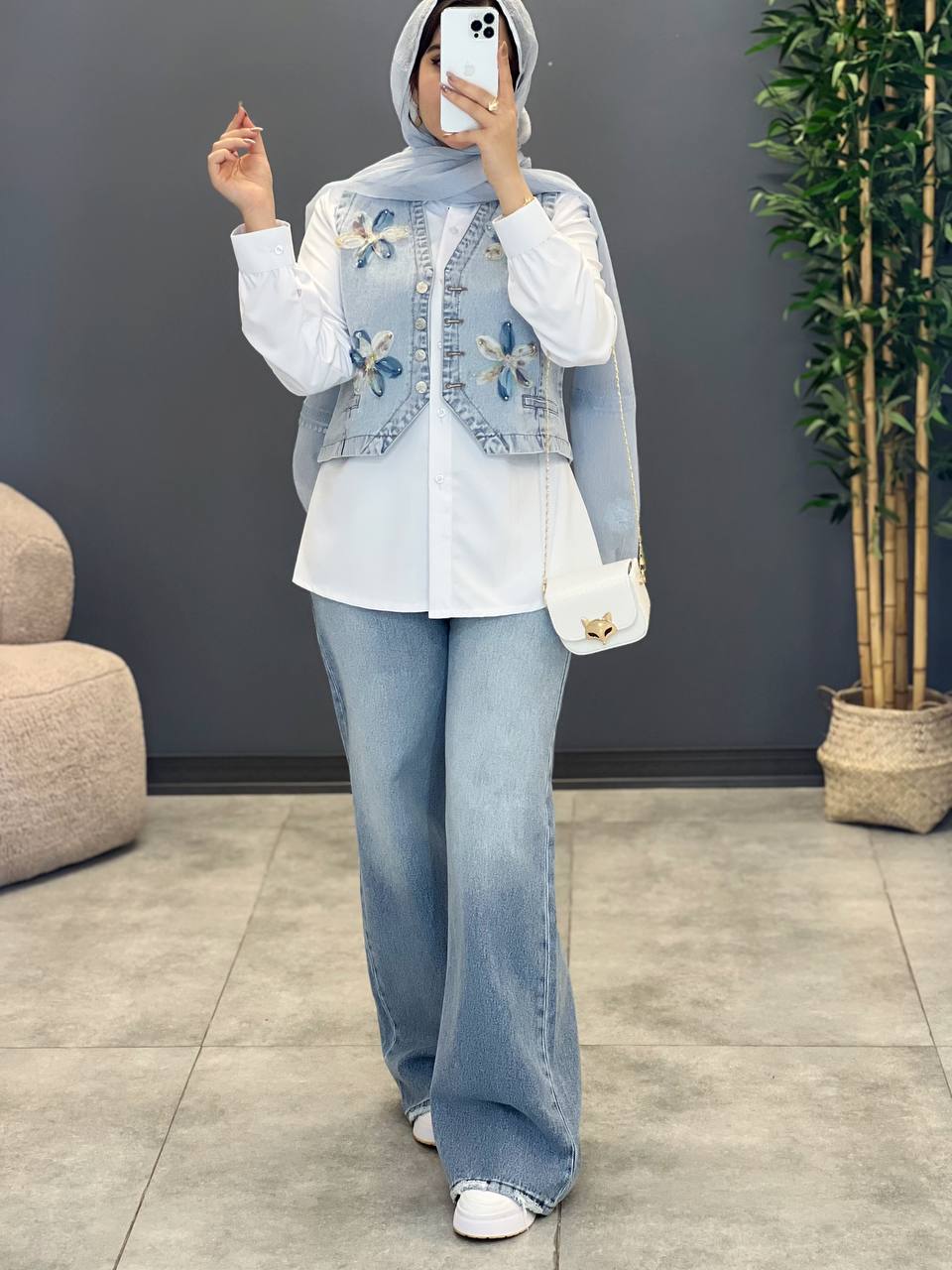 1474-وست جین گلدوزی