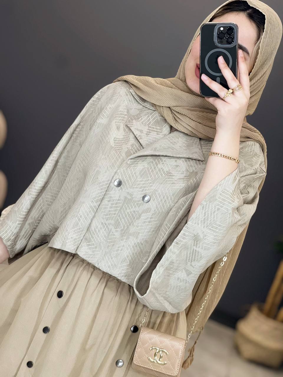 1466- کت و دامن کارولین(ویژه محرم)