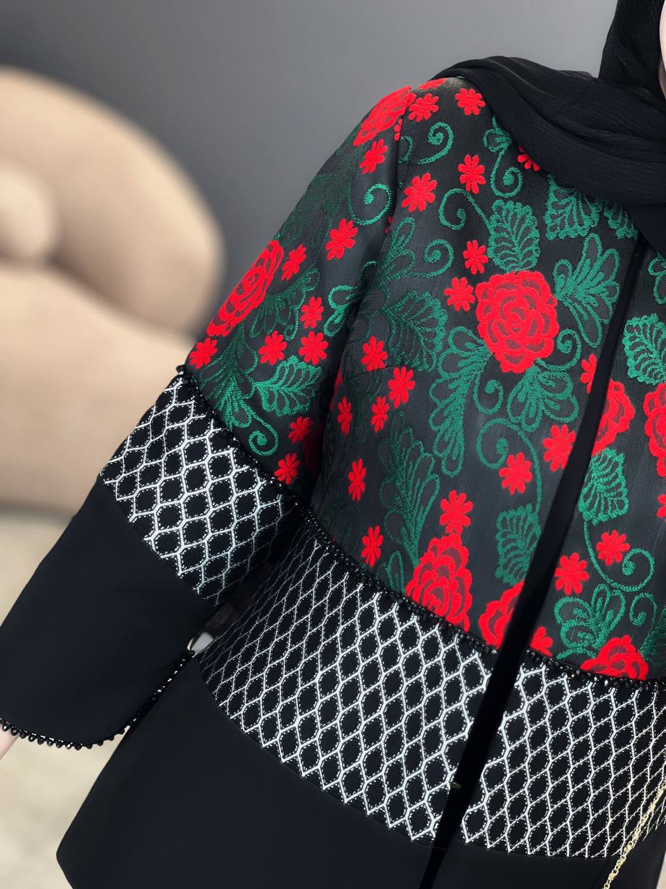 1487- کت رز خرجکار کریستال