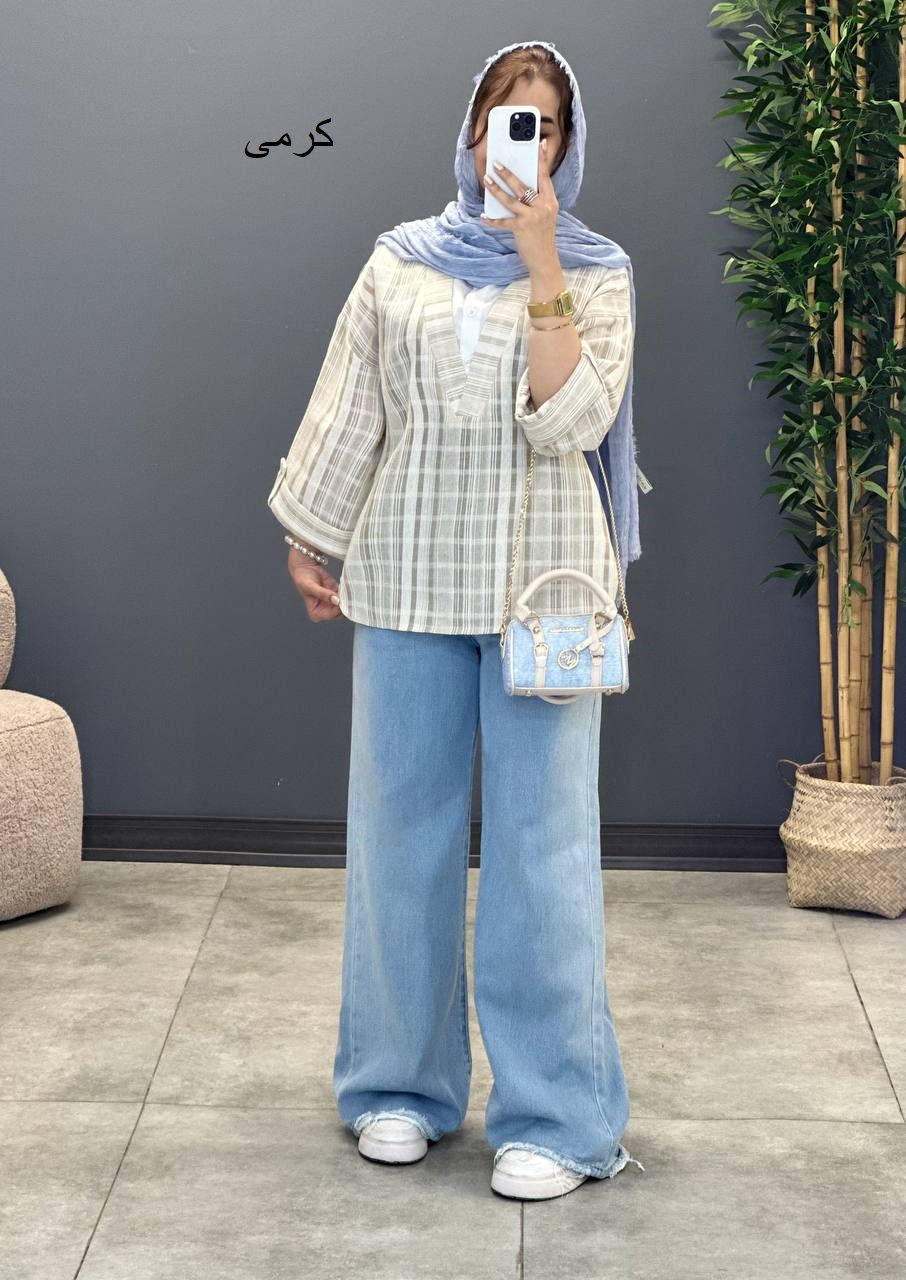 1492- شومیز ترکیبی لینن