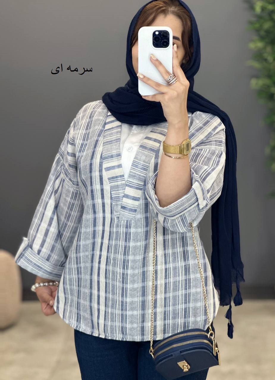 1492- شومیز ترکیبی لینن