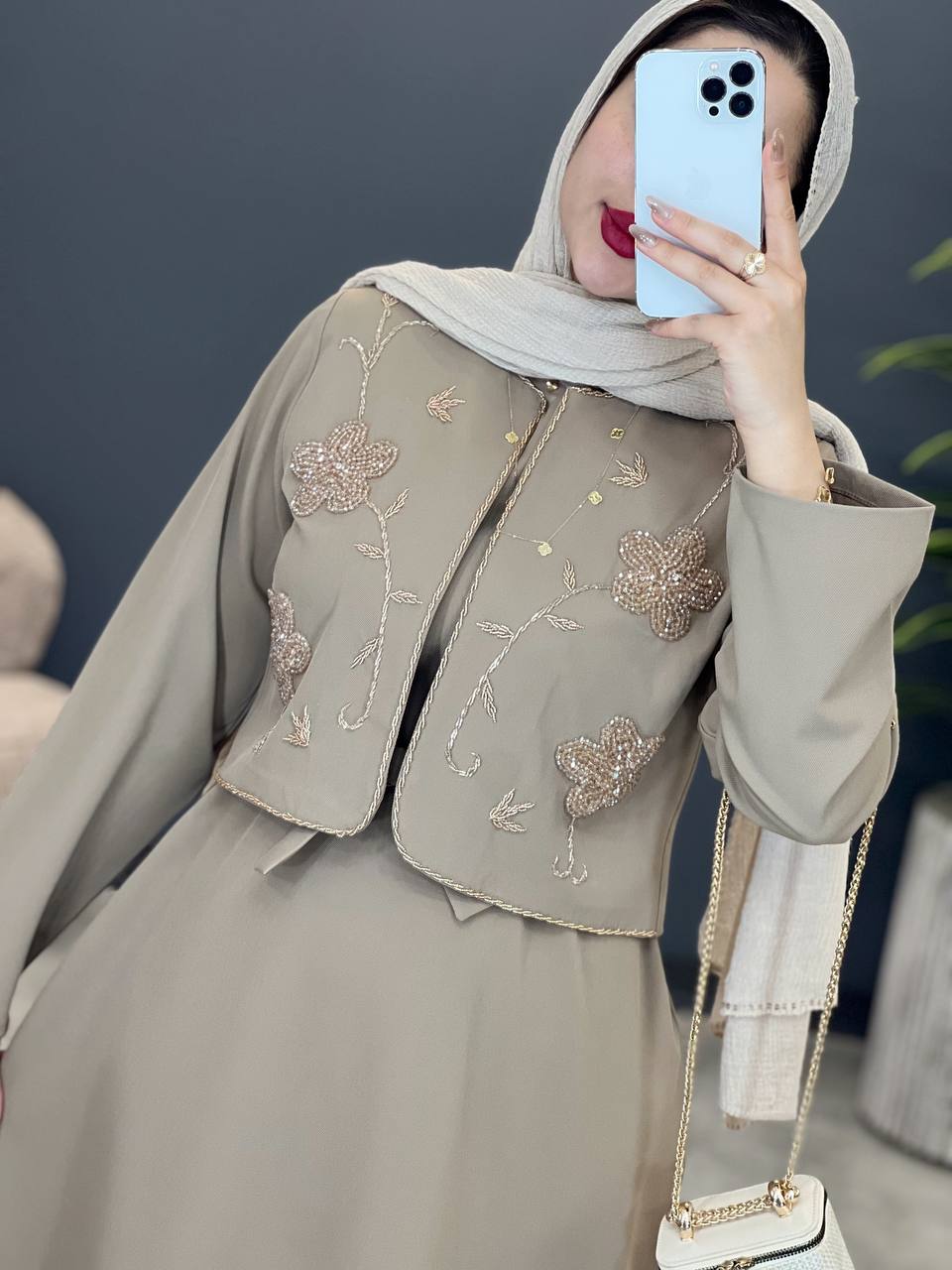 1502- کت و سارافون سنگدوزی